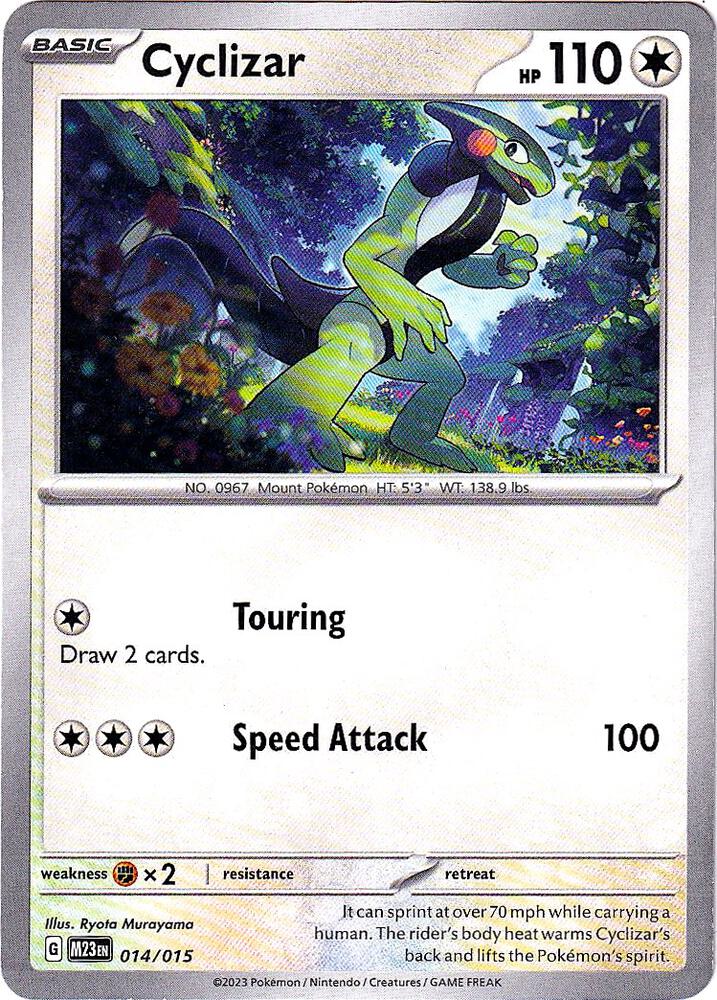 Cyclizar 014/015 card from McDonald's Promos 2023