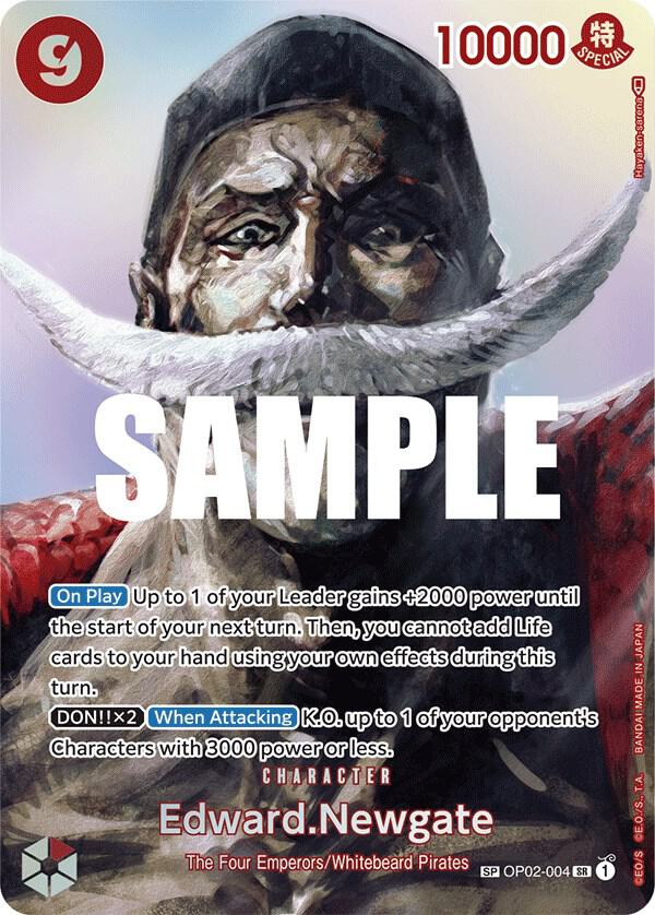Edward.Newgate (SP) OP02-004 card from Kingdoms of Intrigue