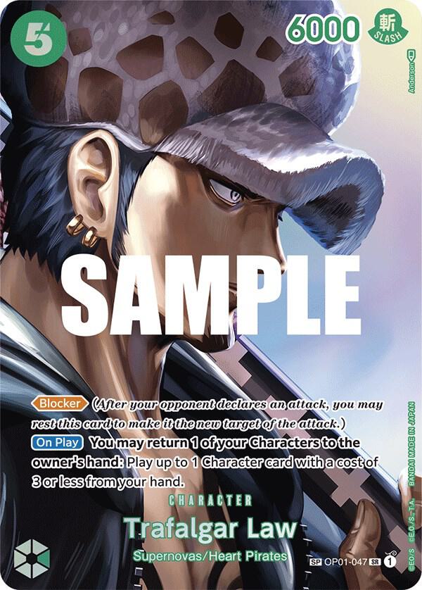 Trafalgar Law (SP) OP01-047 card from Kingdoms of Intrigue