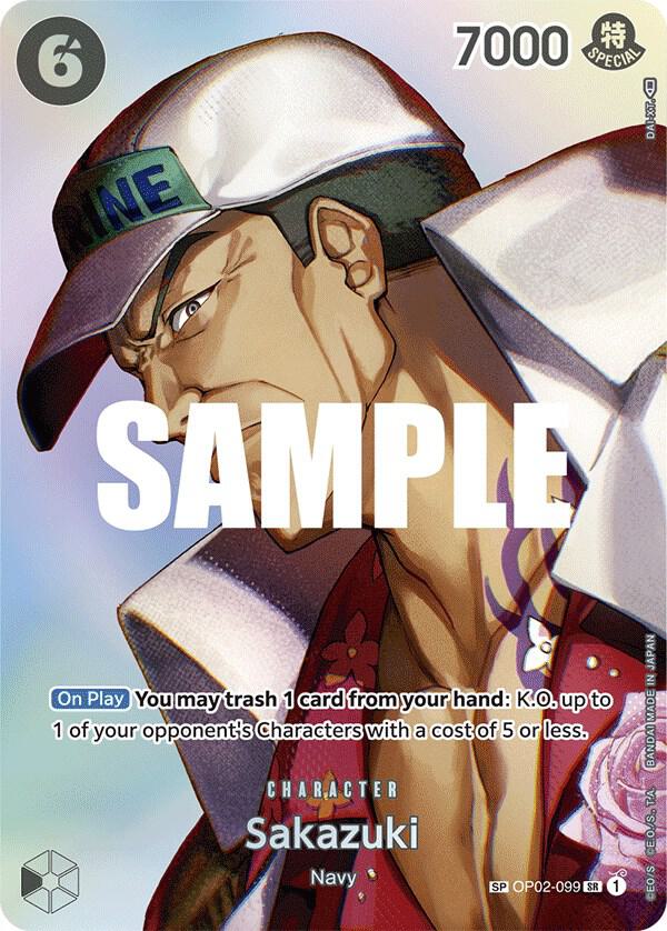 Sakazuki (SP) OP02-099 card from Kingdoms of Intrigue