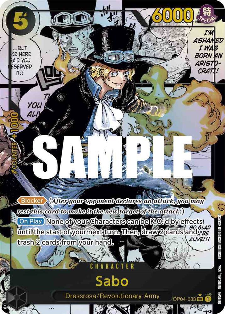 Sabo (Alternate Art) (Manga) OP04-083 card from Kingdoms of Intrigue