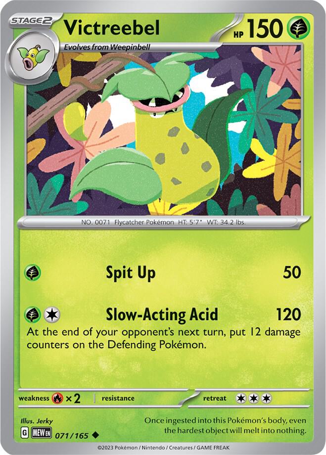 Victreebel 071/165 card from SV: Scarlet & Violet 151