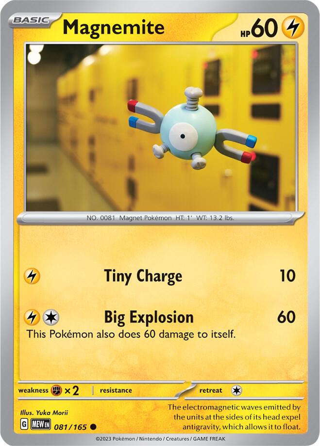 Magnemite 081/165 card from SV: Scarlet & Violet 151