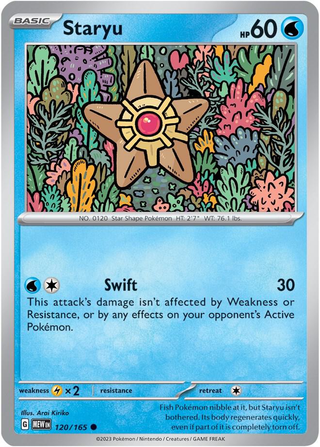 Staryu 120/165 card from SV: Scarlet & Violet 151