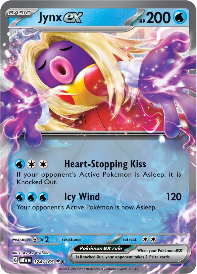 Jynx ex 124/165 card from SV: Scarlet & Violet 151