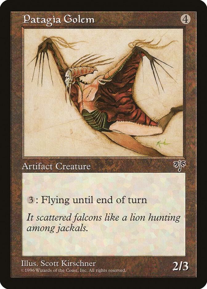 Patagia Golem card from Mirage