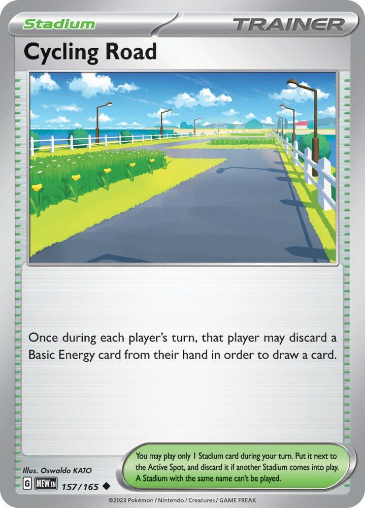Cycling Road 157/165 card from SV: Scarlet & Violet 151