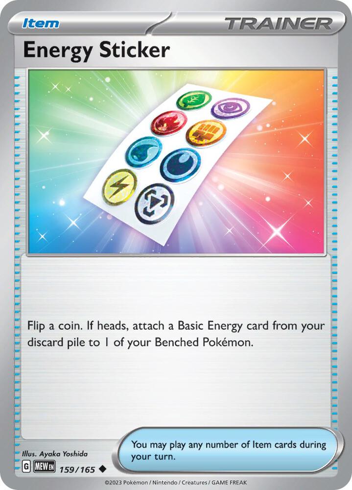 Energy Sticker 159/165 card from SV: Scarlet & Violet 151