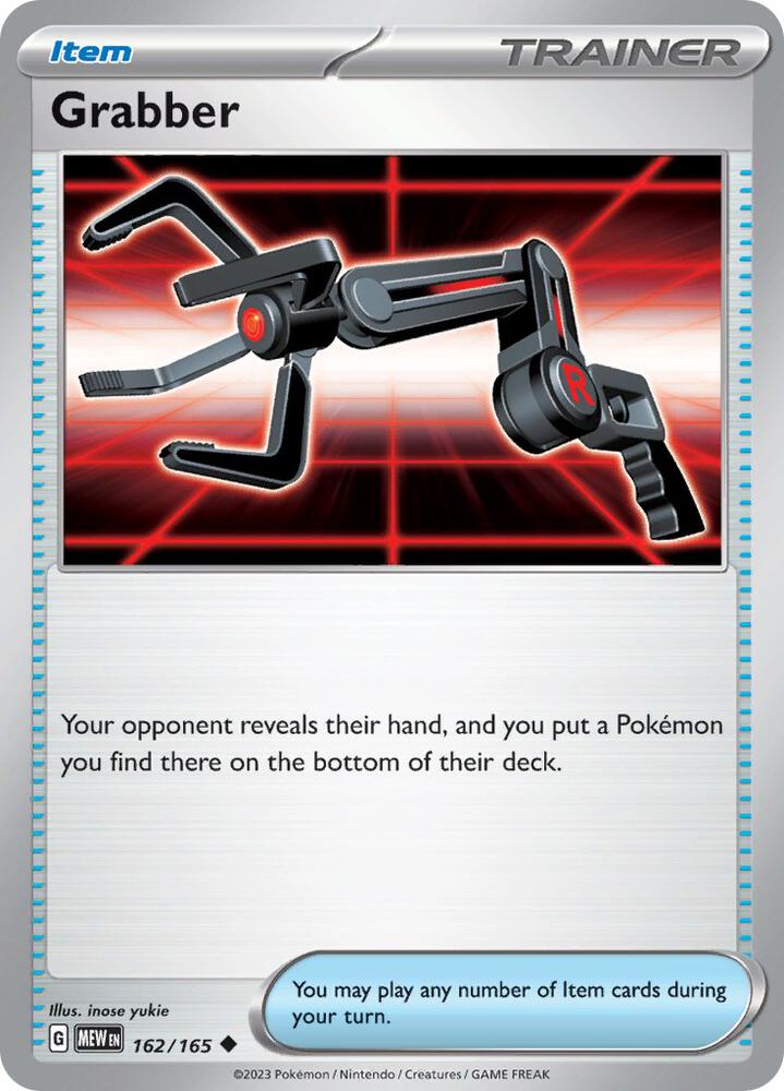 Grabber 162/165 card from SV: Scarlet & Violet 151