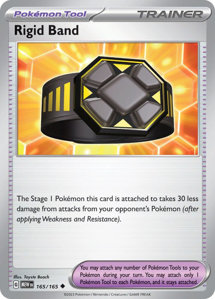 Rigid Band 165/165 card from SV: Scarlet & Violet 151