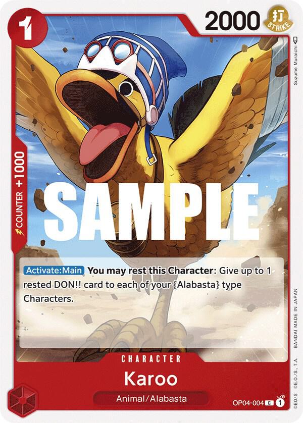 Karoo OP04-004 card from Kingdoms of Intrigue