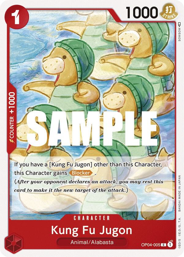 Kung Fu Jugon OP04-005 card from Kingdoms of Intrigue