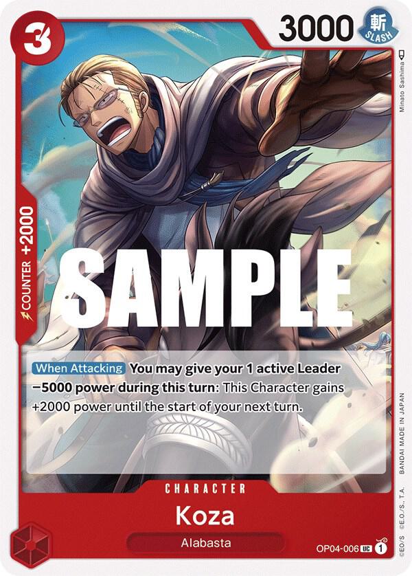 Koza OP04-006 card from Kingdoms of Intrigue