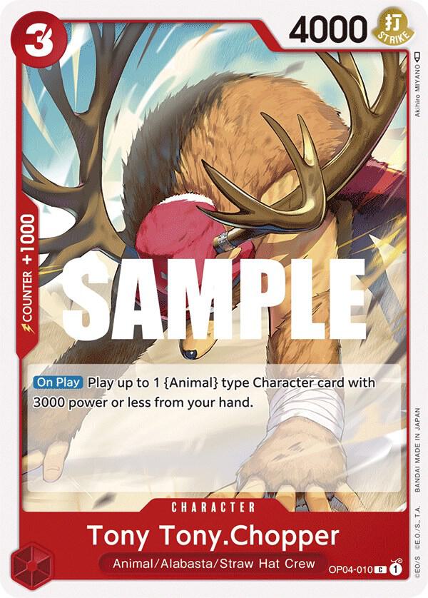 Tony Tony.Chopper OP04-010 card from Kingdoms of Intrigue
