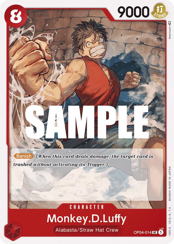 Monkey.D.Luffy OP04-014 card from Kingdoms of Intrigue