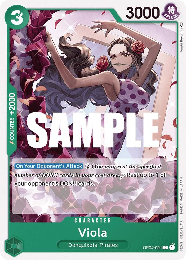 Viola OP04-021 card from Kingdoms of Intrigue
