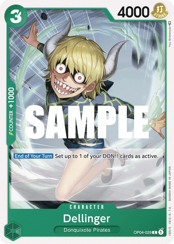Dellinger OP04-029 card from Kingdoms of Intrigue