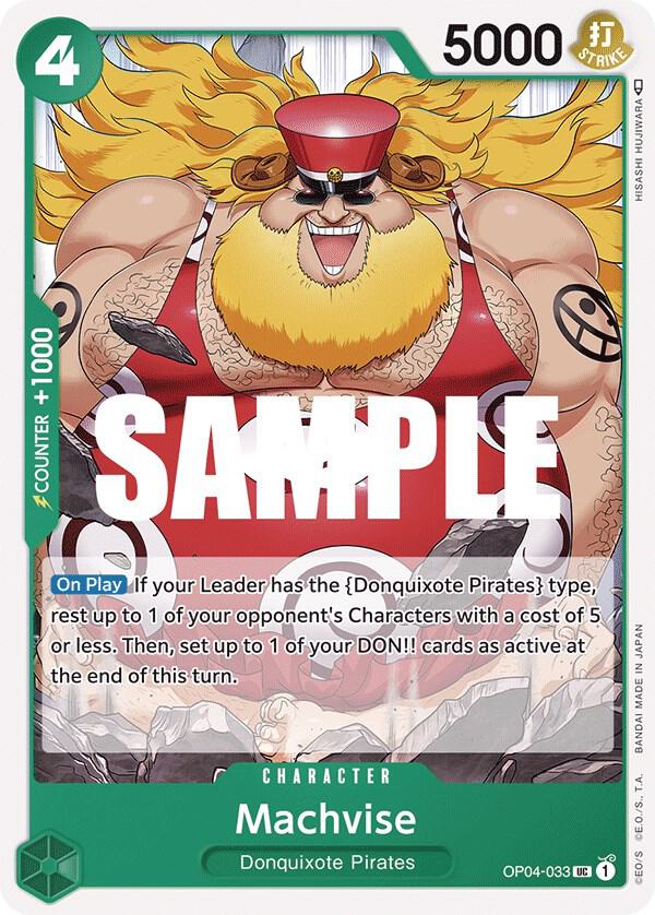 Machvise OP04-033 card from Kingdoms of Intrigue