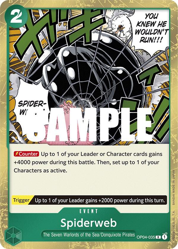 Spiderweb OP04-035 card from Kingdoms of Intrigue