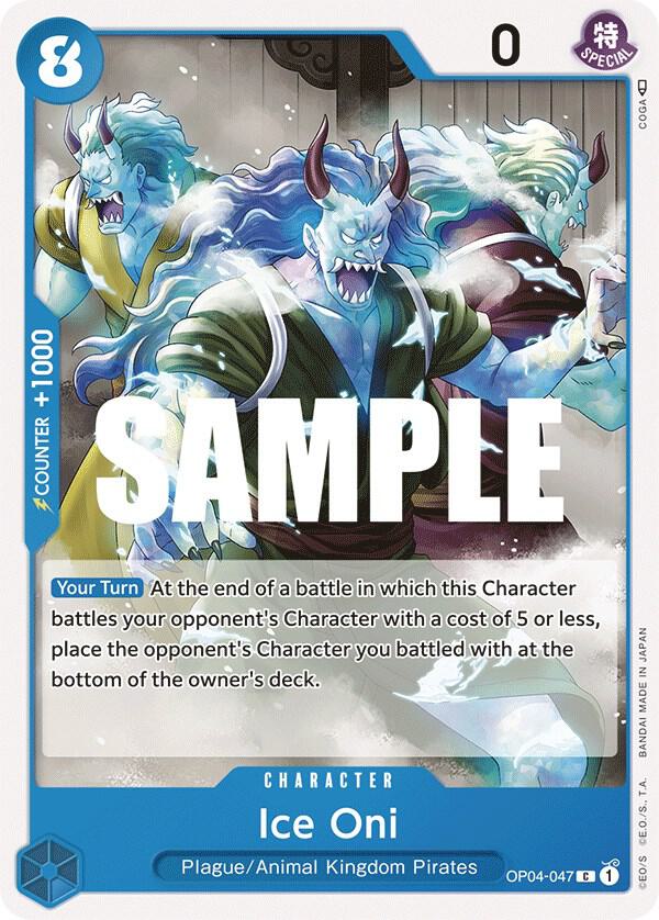Ice Oni OP04-047 card from Kingdoms of Intrigue