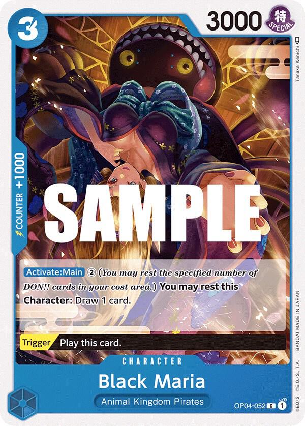 Black Maria OP04-052 card from Kingdoms of Intrigue