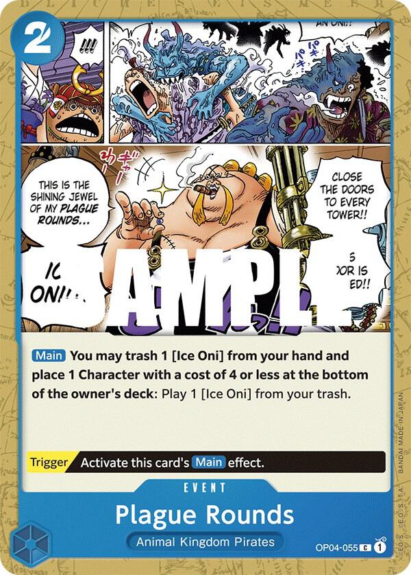Plague Rounds OP04-055 card from Kingdoms of Intrigue