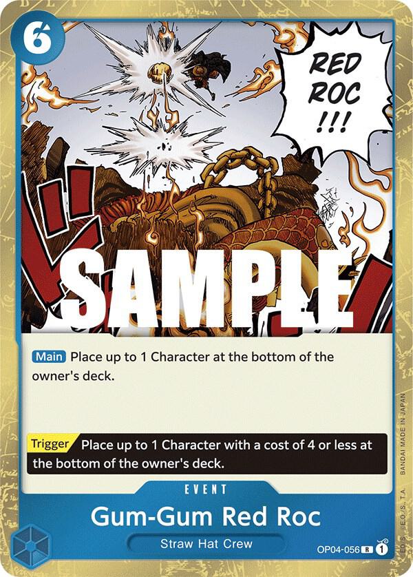 Gum-Gum Red Roc OP04-056 card from Kingdoms of Intrigue