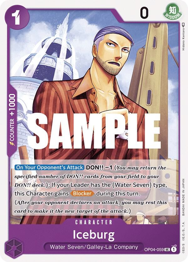 Iceburg OP04-059 card from Kingdoms of Intrigue