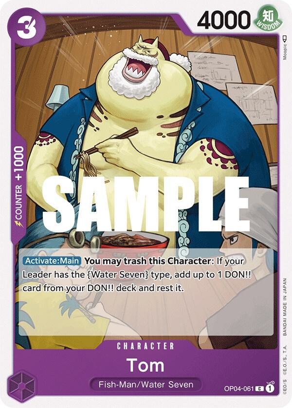 Tom OP04-061 card from Kingdoms of Intrigue