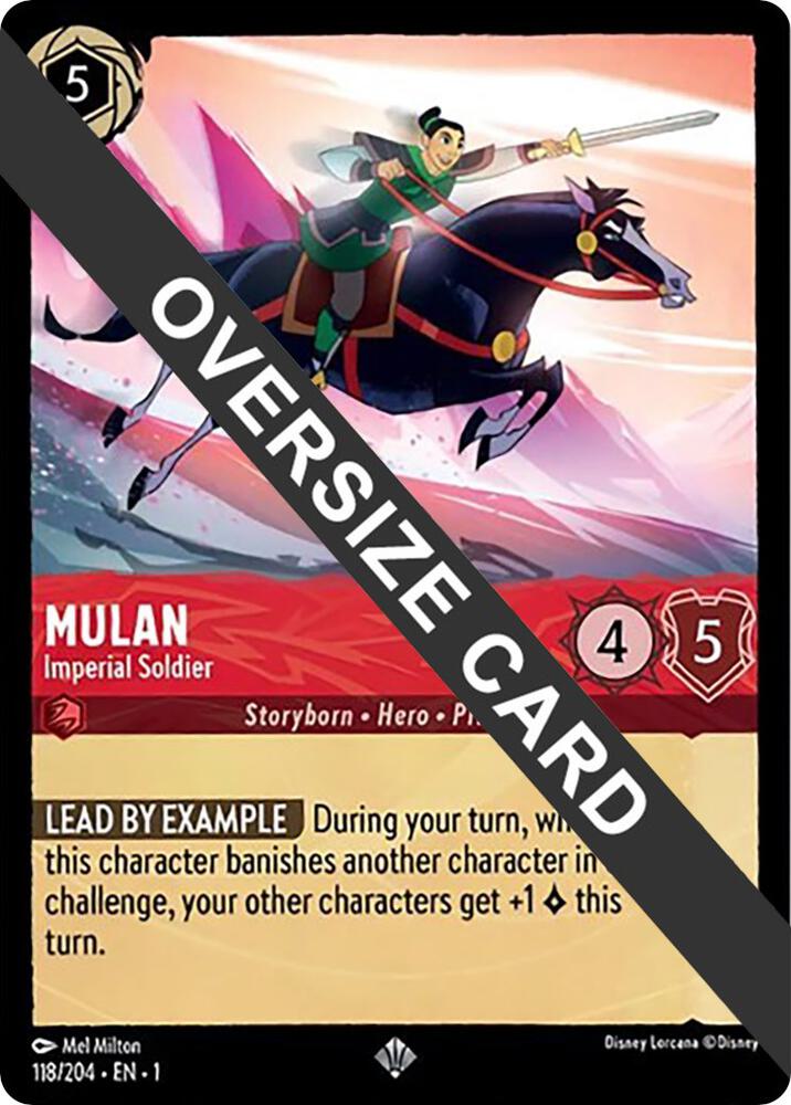Mulan - Imperial Soldier (Oversized) 118/204 card from The First Chapter