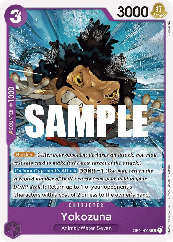 Yokozuna OP04-068 card from Kingdoms of Intrigue