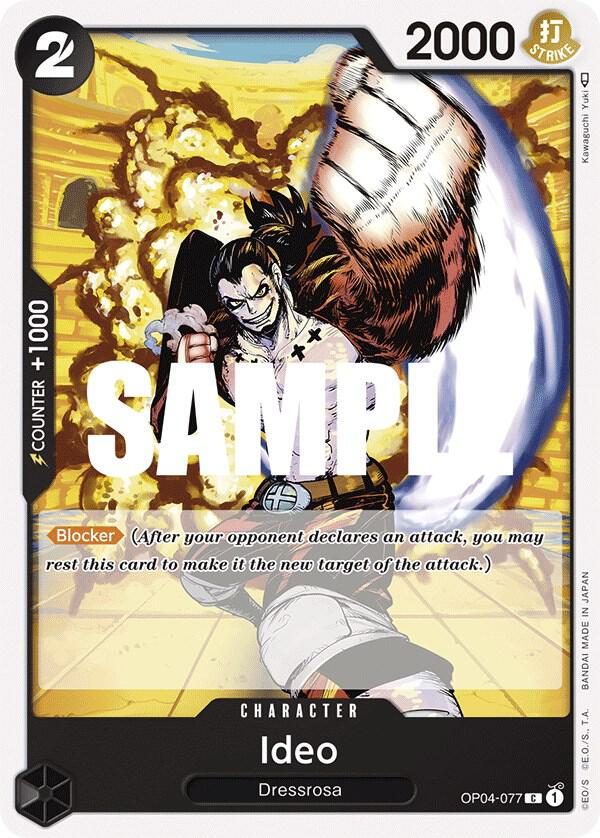 Ideo OP04-077 card from Kingdoms of Intrigue