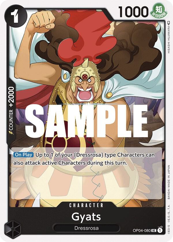 Gyats OP04-080 card from Kingdoms of Intrigue