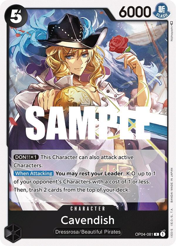 Cavendish OP04-081 card from Kingdoms of Intrigue