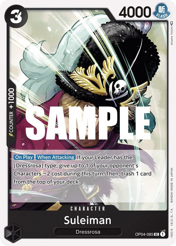 Suleiman OP04-085 card from Kingdoms of Intrigue
