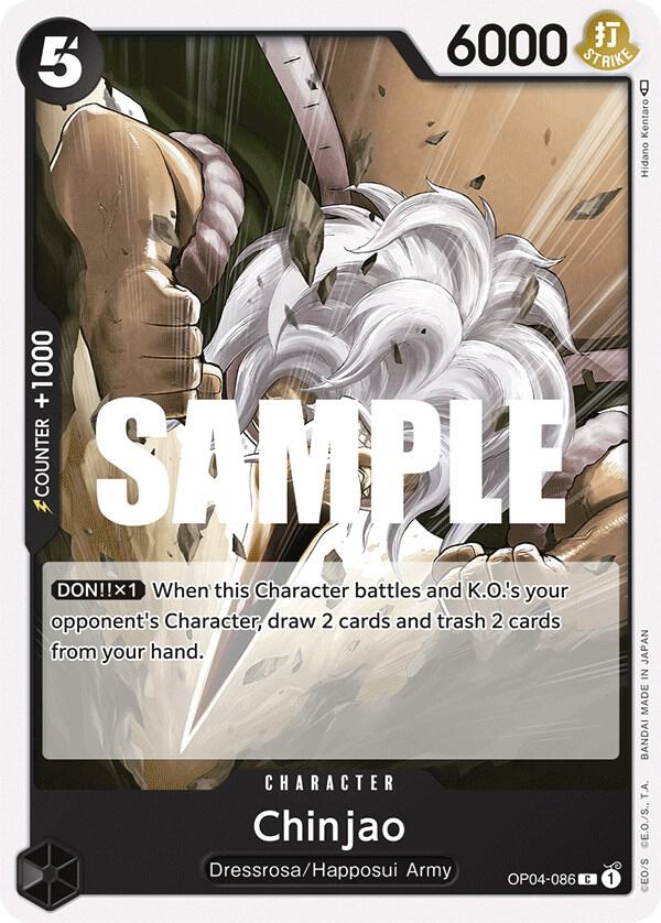 Chinjao OP04-086 card from Kingdoms of Intrigue