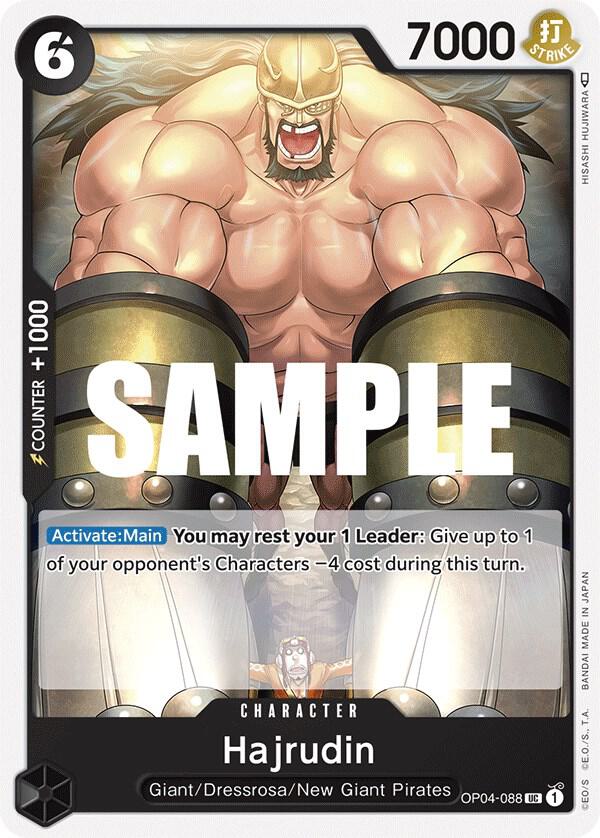Hajrudin OP04-088 card from Kingdoms of Intrigue