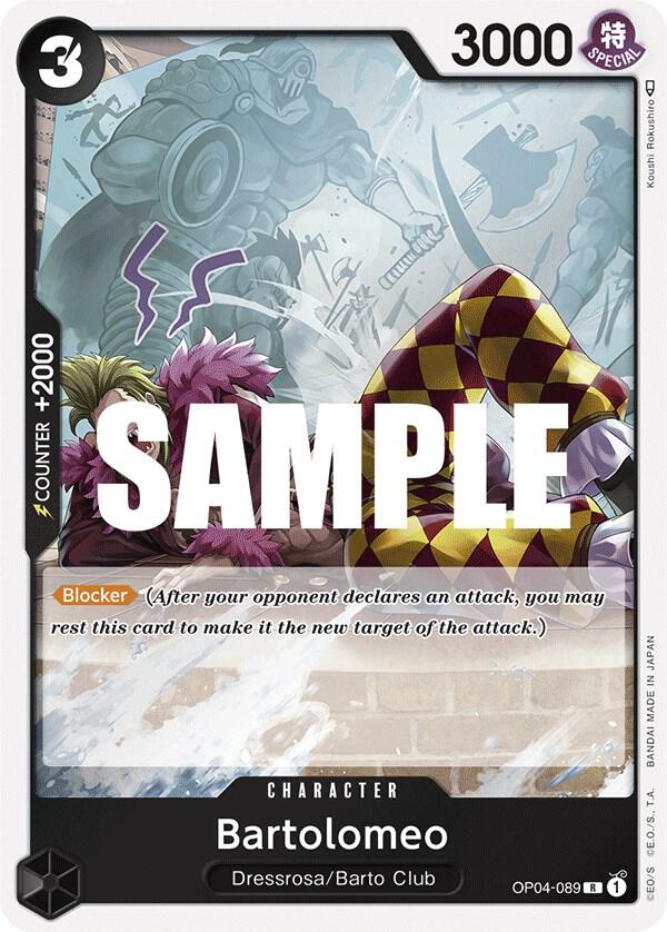 Bartolomeo OP04-089 card from Kingdoms of Intrigue