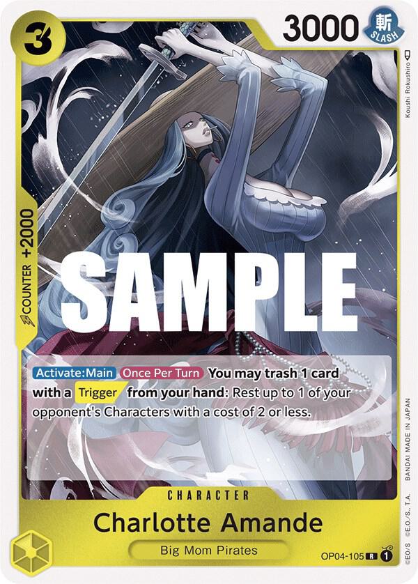 Charlotte Amande OP04-105 card from Kingdoms of Intrigue