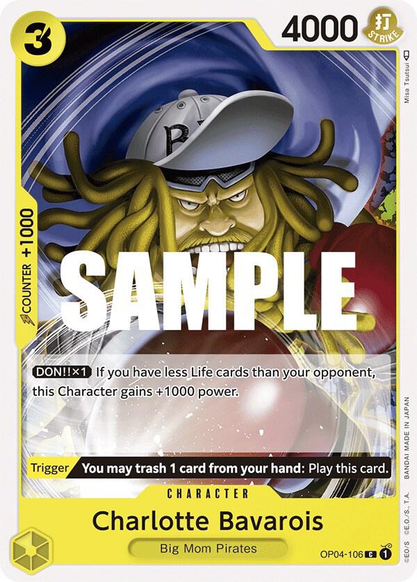 Charlotte Bavarois OP04-106 card from Kingdoms of Intrigue