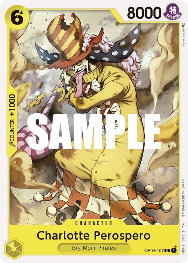 Charlotte Perospero OP04-107 card from Kingdoms of Intrigue