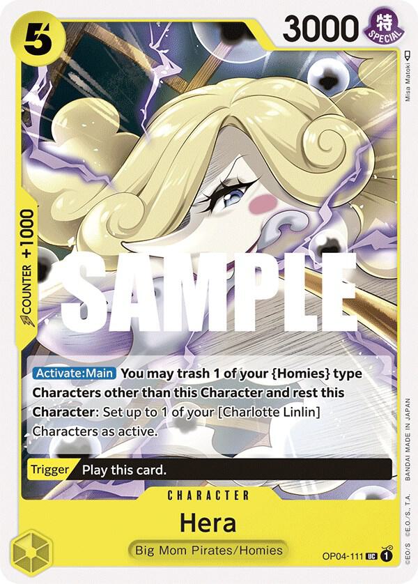 Hera OP04-111 card from Kingdoms of Intrigue