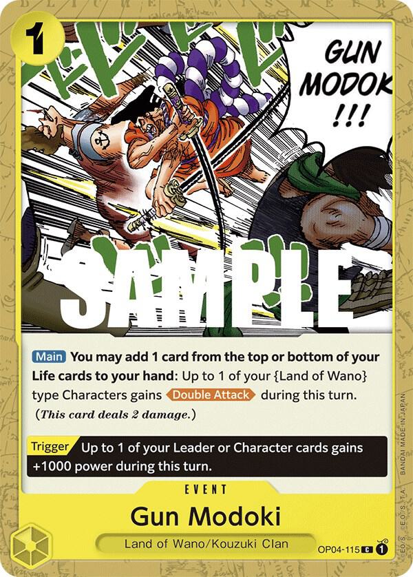 Gun Modoki OP04-115 card from Kingdoms of Intrigue