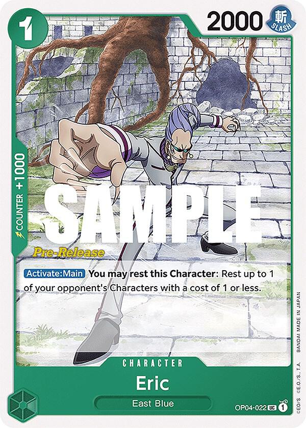 Eric OP04-022 card from Kingdoms of Intrigue Pre-Release Cards