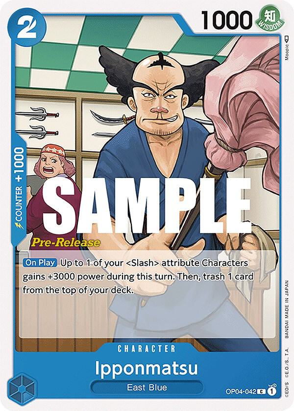 Ipponmatsu OP04-042 card from Kingdoms of Intrigue Pre-Release Cards