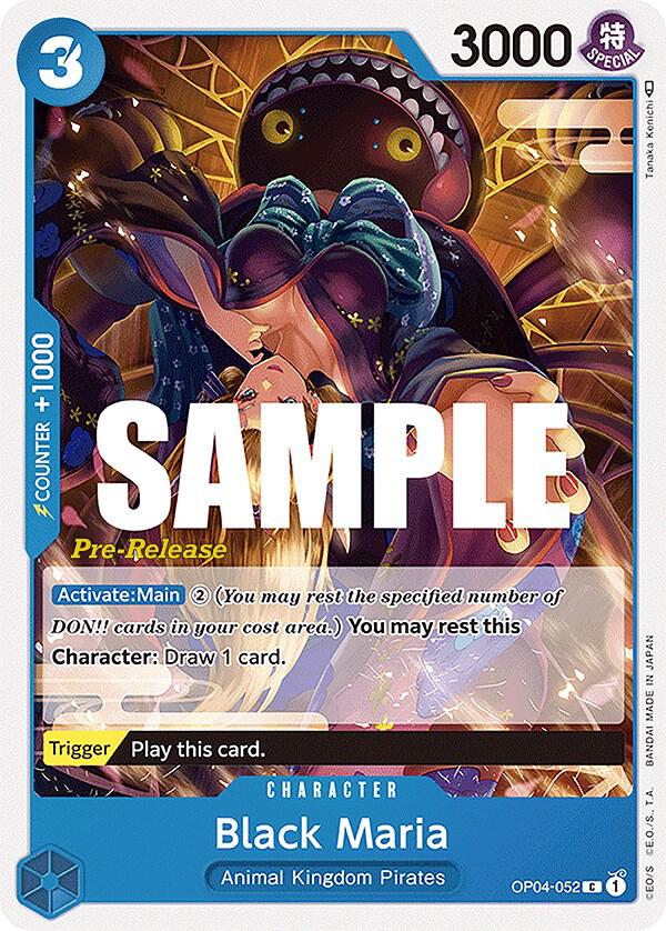 Black Maria OP04-052 card from Kingdoms of Intrigue Pre-Release Cards