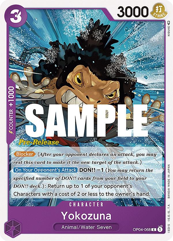 Yokozuna OP04-068 card from Kingdoms of Intrigue Pre-Release Cards