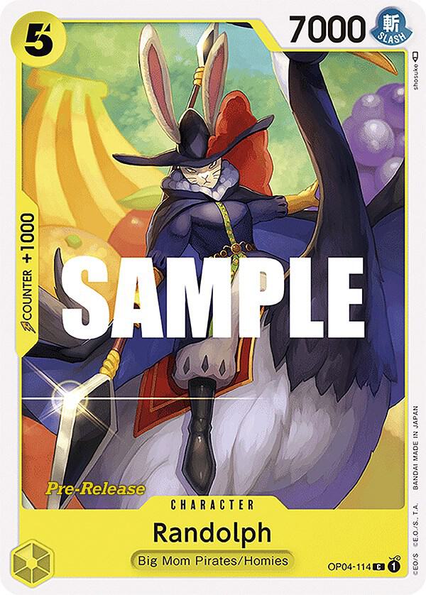 Randolph OP04-114 card from Kingdoms of Intrigue Pre-Release Cards