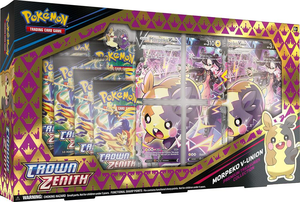 Morpeko V-UNION Premium Treasures Collection card from Crown Zenith