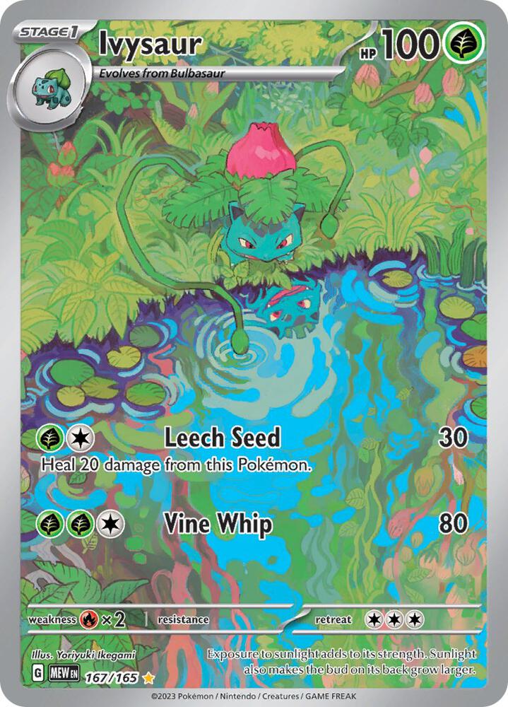 Ivysaur 167/165 card from SV: Scarlet & Violet 151